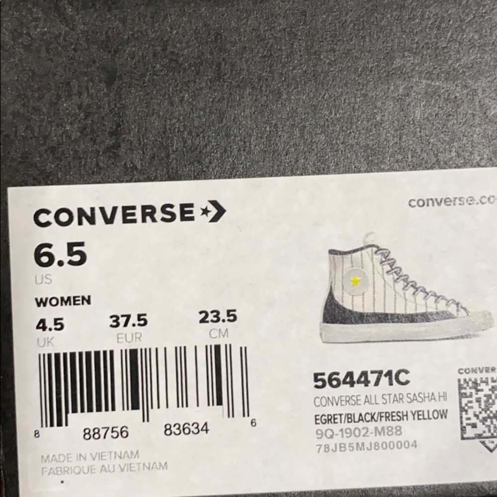 Converse AllStar Sasha Canvas High Top Egret W - Picture 9 of 9